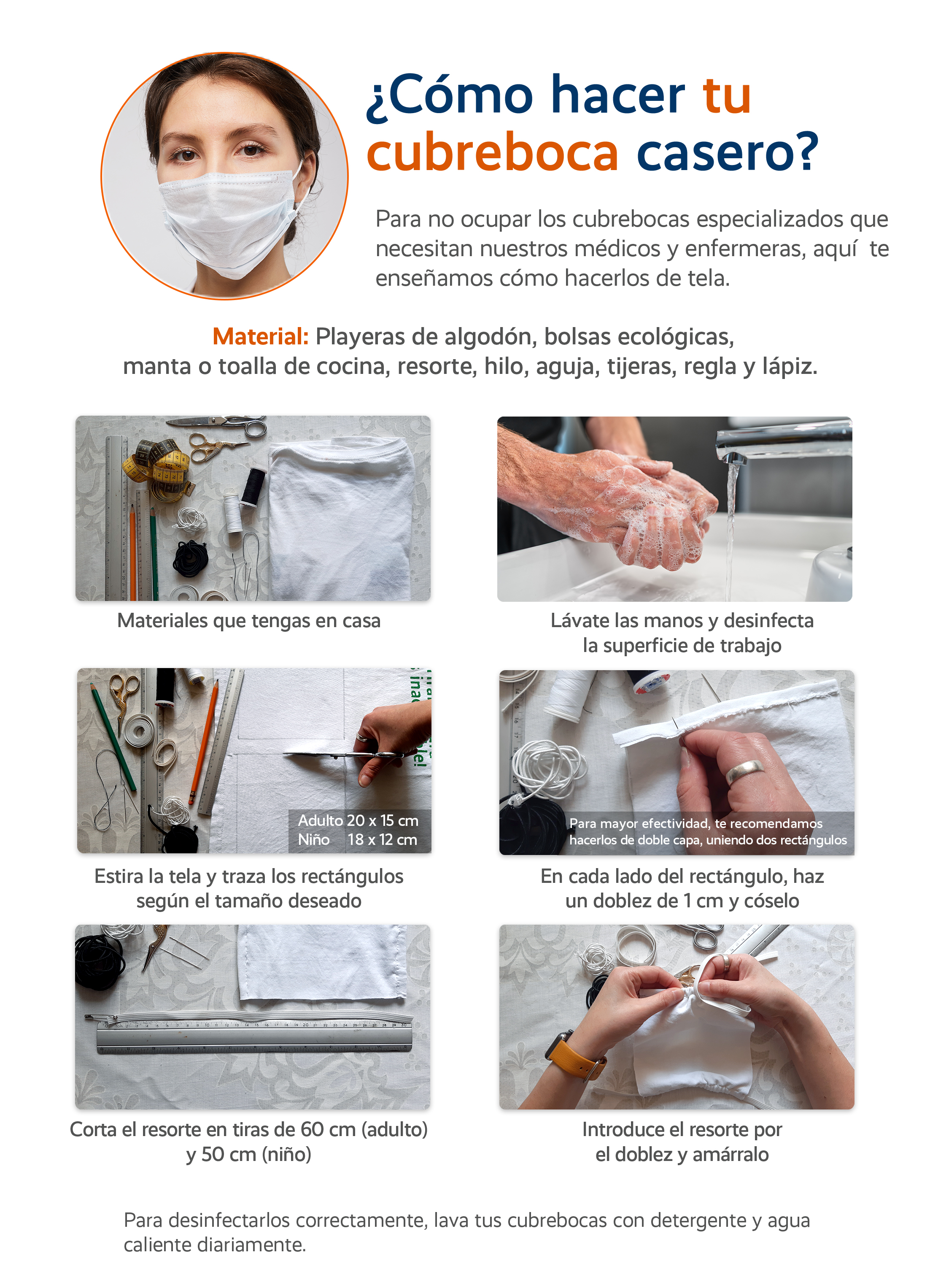 Como hacer un cubrebocas